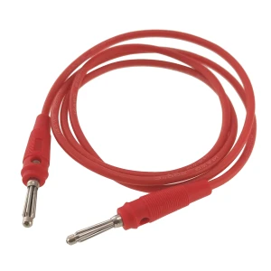 Banana-Prüfkabel Stecker-Stecker 4mm 14AWG rot aus Silikon Amass