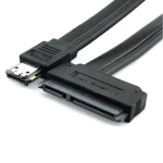 eSATA-zu-SATA 22-Pin Kabel mit eSATA+USB-Combo-Anschluss