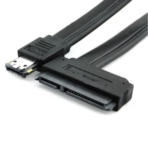 eSATA-zu-SATA 22-Pin Kabel mit eSATA+USB-Combo-Anschluss