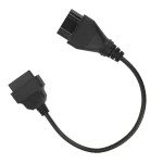 Cable diagnóstico Renault OBD1 a OBD2 mostrando conectores