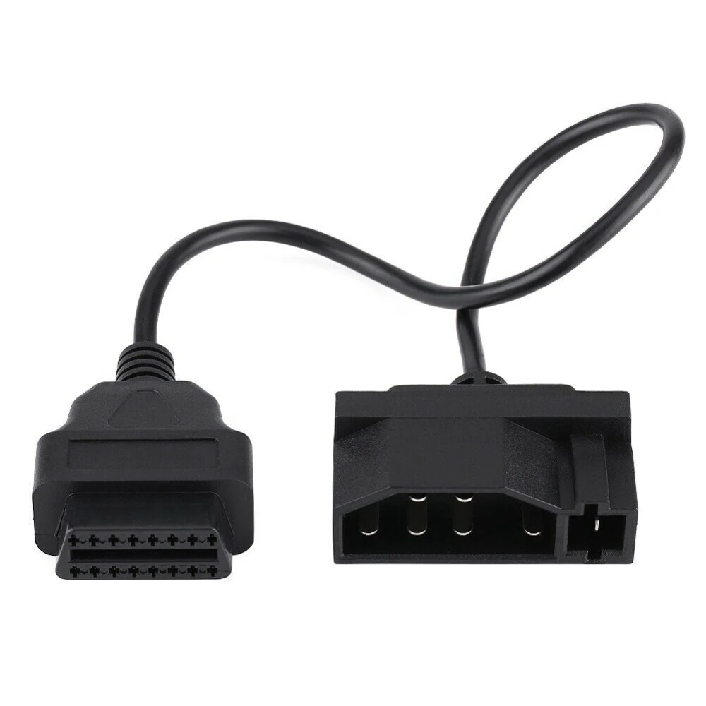Vista lateral del cable adaptador OBD2 7 pin a 16 pin para Ford