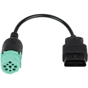 OBD2 9-Pin auf 16-Pin Kabel für Cummins Lkw – Profi-Diagnoseadapter