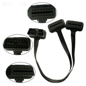 OBD2-Y-Kabel Verlängerungsadapter 16-polig für Fahrzeugdiagnose