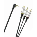 S-Video-Kabel PSP 2000 Slim mit 24K-vergoldeten Steckern für TV