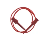 Testkabel mit Krokodilklemmen 50 cm rot TL2218 - Silikonkabel 20 AWG für elektronische Messungen
