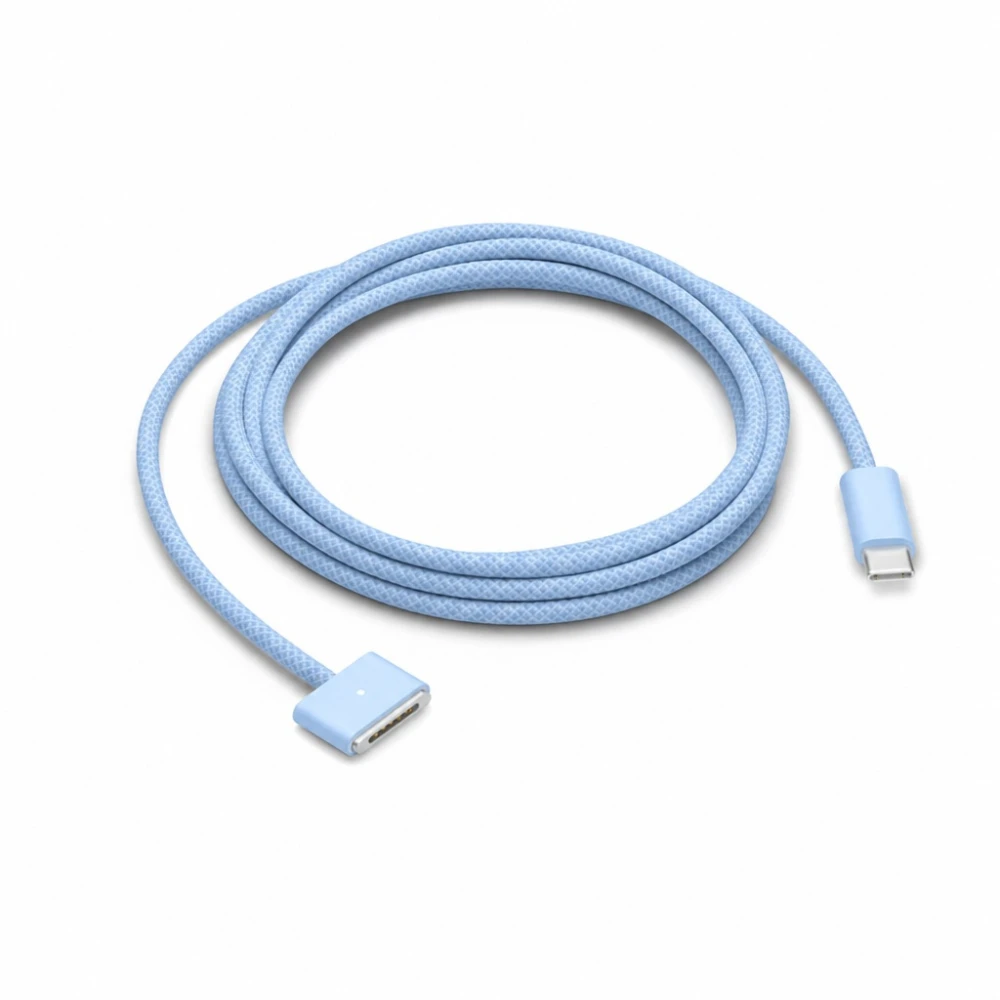 USB-C auf MagSafe 3 140W Kabel für MacBook Pro und Air – 2 m geflochten, Himmelblau