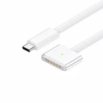USB-C auf MagSafe 3 140W Kabel für MacBook Pro und Air – 2 m geflochten, Weiß