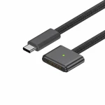 USB-C auf MagSafe 3 140W Kabel für MacBook Pro und Air – 2 m geflochten, Space Grau