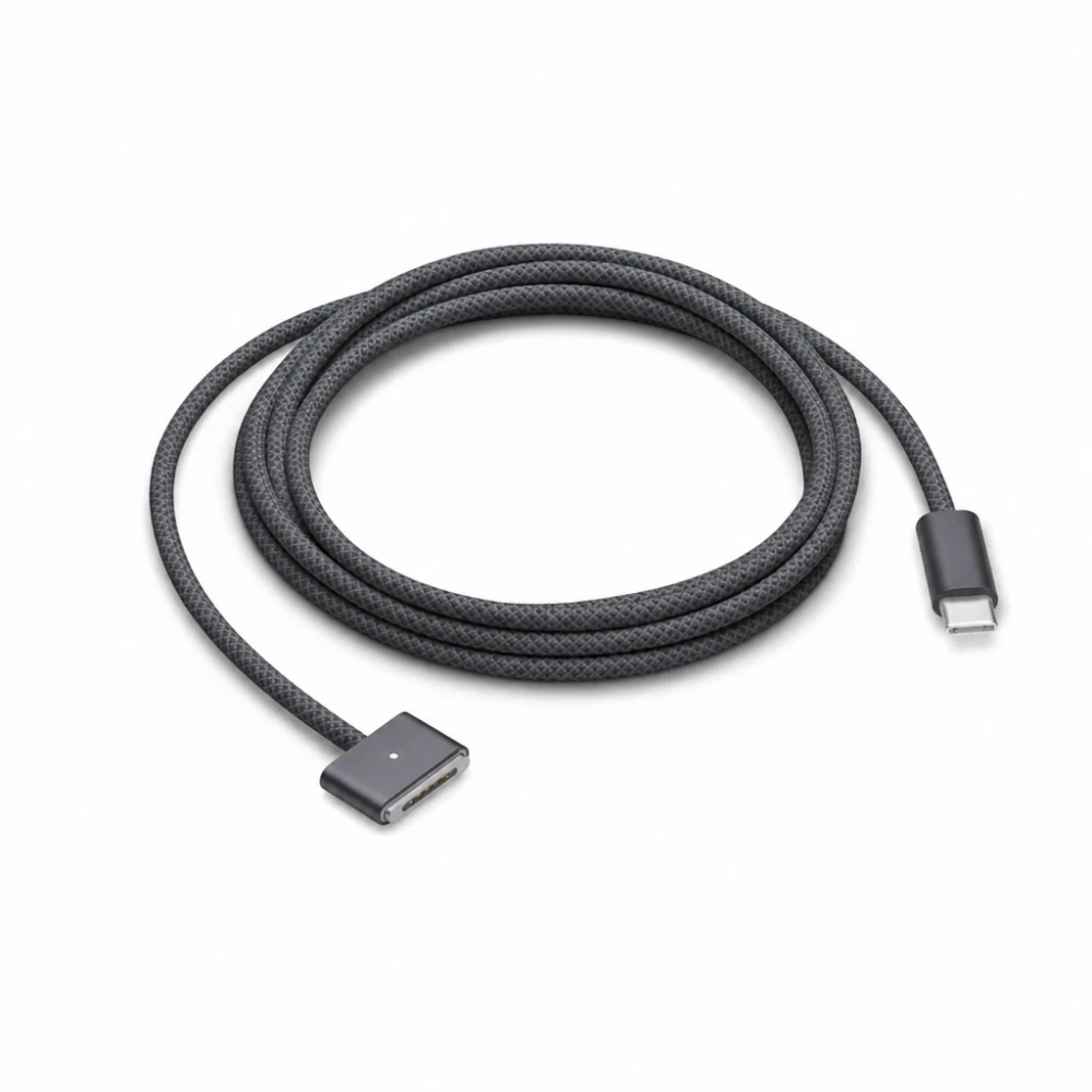 USB-C auf MagSafe 3 140W Kabel für MacBook Pro und Air – 2 m geflochten, Space Grau