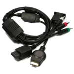 VGA-Kabel für PS3 Wii zum Verbinden von Konsole und Monitor mit RCA-Audio