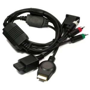 satkit VGA-Kabel für PS3 Wii zum Verbinden von Konsole und Monitor mit RCA-Audio