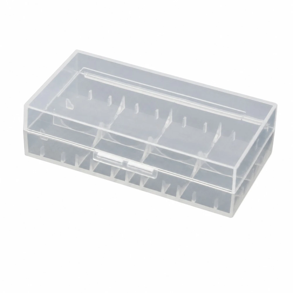 Batteriehalter-Box 2× 20700 21700 Transparenter Kunststoff Aufbewahrung