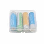 Batteriehalter-Box 4× 18650 Transparenter Kunststoff Aufbewahrung Schutz