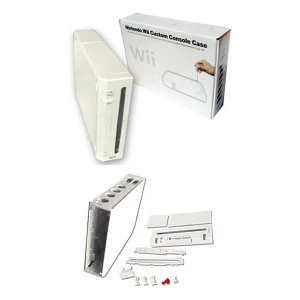 Nintendo Wii Gehäuse komplett weiß mit Tasten und Schrauben