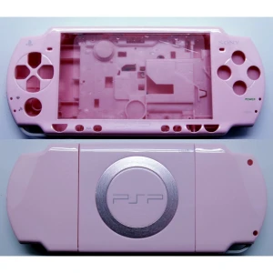 PSP 2000 Gehäuse komplett rosa mit Tasten für PSP Slim