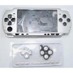 Komplettes Gehäuse PSP 2000 Slim Silber mit Tasten für Reparatur