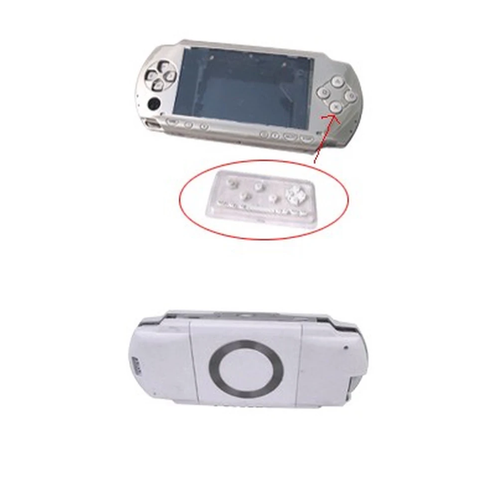 PSP Gehäuse komplett weiß mit Tasten für Reparatur und Individualisierung