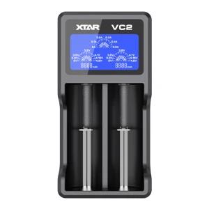 satkit XTAR VC2 Ladegerät für Li-Ion Akku mit LCD
