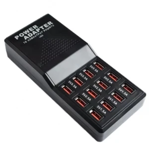 USB-Ladegerät 12 Ports 5V 30A - Schnellladestation für Smartphones und Tablets