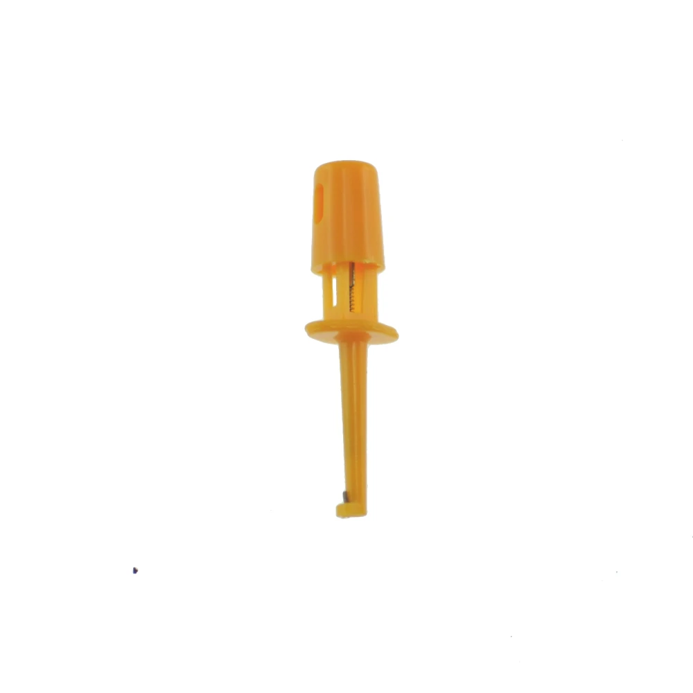 Orange Anschlussclip für Prüfsonde mit einfachen Haken, 4 cm