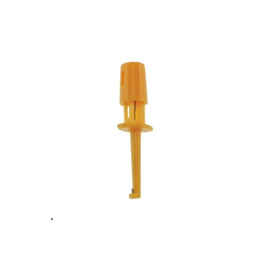 Orange Anschlussclip für Prüfsonde mit einfachen Haken, 4 cm