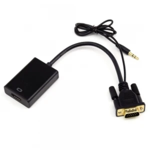 VGA-zu-HDMI-Konverter mit Audio für Video- und Tonsignal