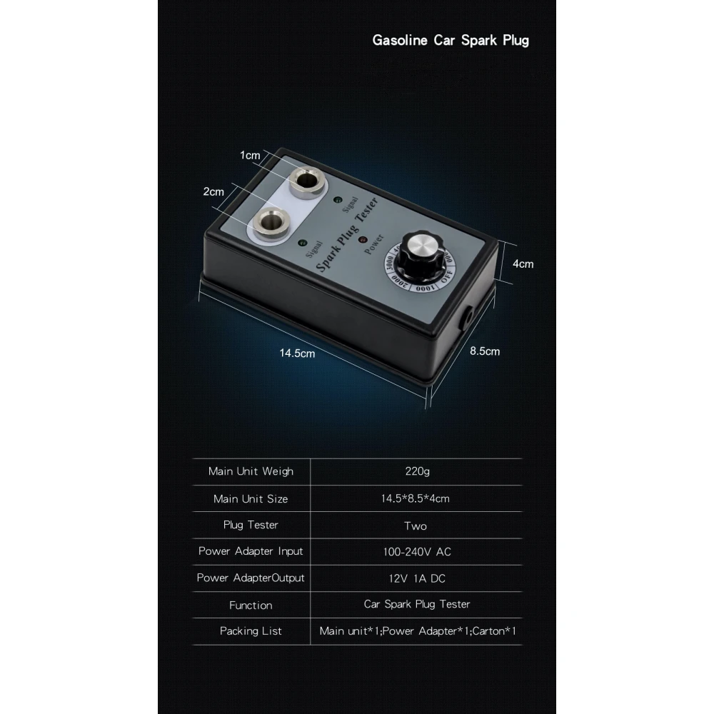Zündkerzenprüfer mit Doppelöffnung fürs Auto - TSX TOOL