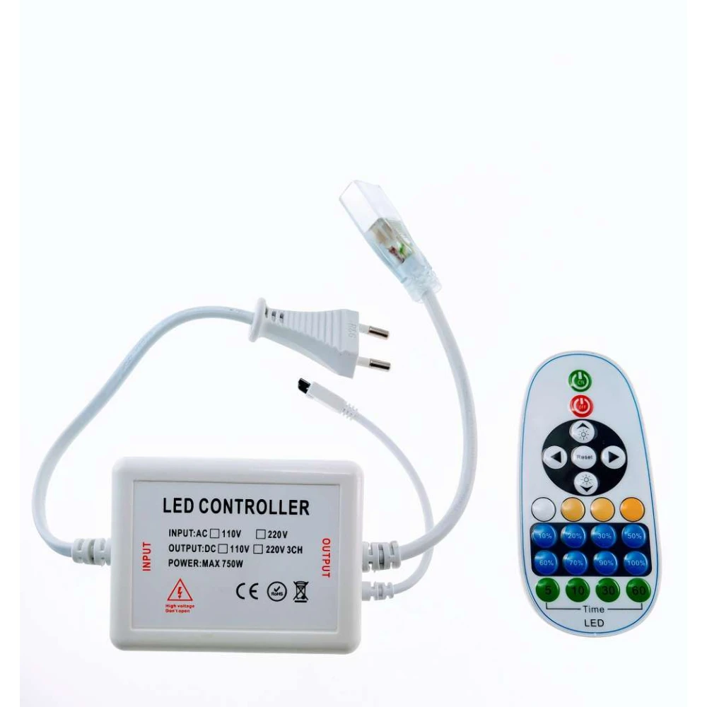 LED-Dimmer für 220V LED-Streifen mit Fernbedienung