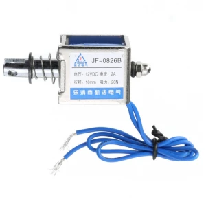 12Vdc Push-Pull-Solenoid JF-0826B mit Federreturn für Arduino