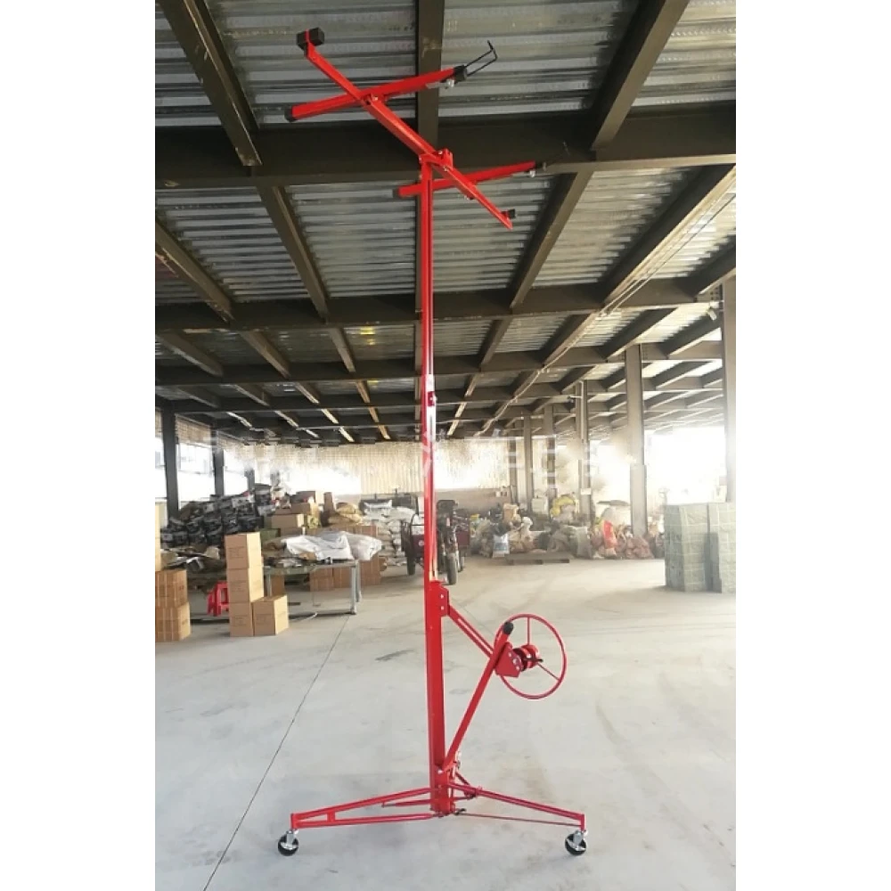 Elevador de placas de yeso TSX TOOL en posición de trabajo