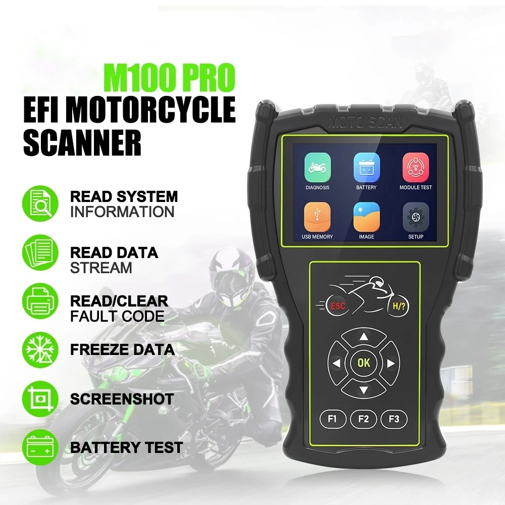 Motorrad-Diagnosegerät OBD JDiag M100 Pro für KTM Honda Yamaha Kawasaki BMW