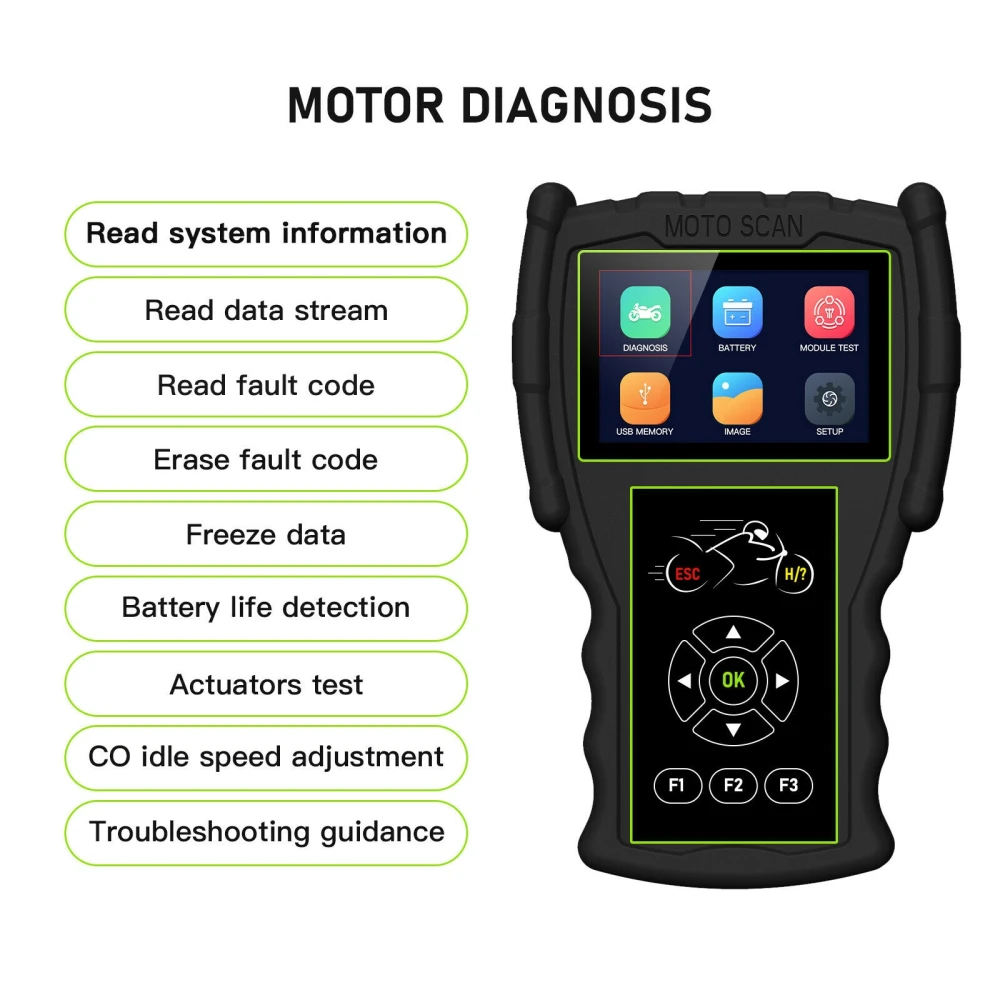 Motorrad-Diagnosegerät OBD JDiag M100 Pro für KTM Honda Yamaha Kawasaki BMW