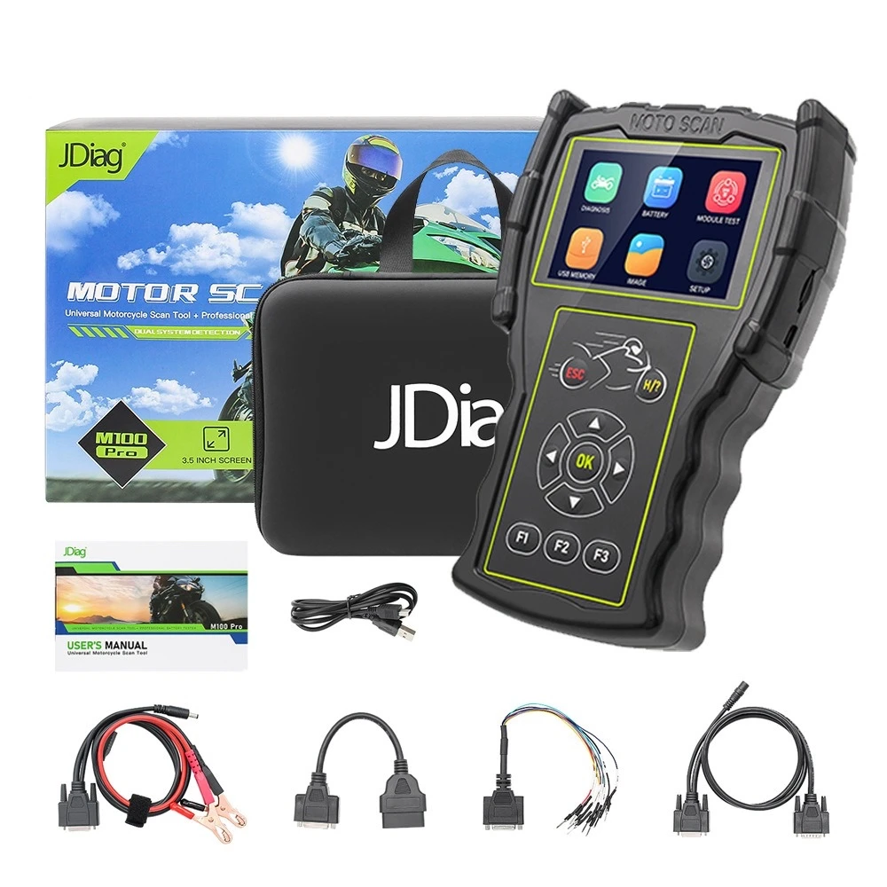 Pantalla a color de 3,5 pulgadas del escáner JDiag M100 Pro