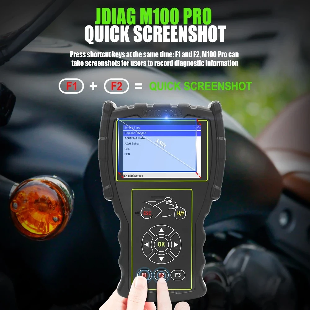 Motorrad-Diagnosegerät OBD JDiag M100 Pro für KTM Honda Yamaha Kawasaki BMW