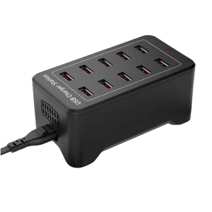 USB-Ladestation mit 10 Ports und IQ Charge - 50W 12A, 2.4A pro Port