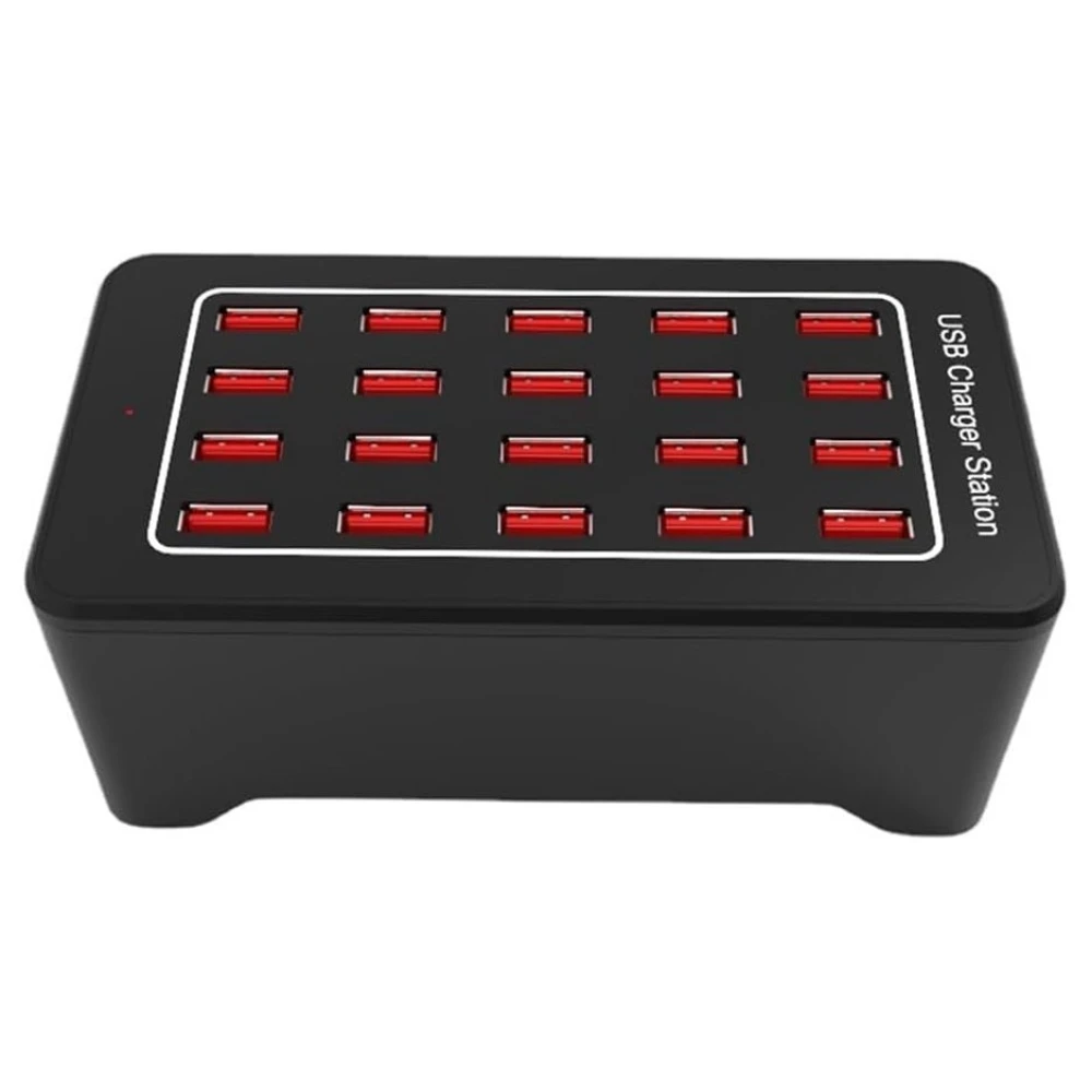 USB-Ladestation 20 Ports mit IQ Charge - 100W, 2.4A pro Port