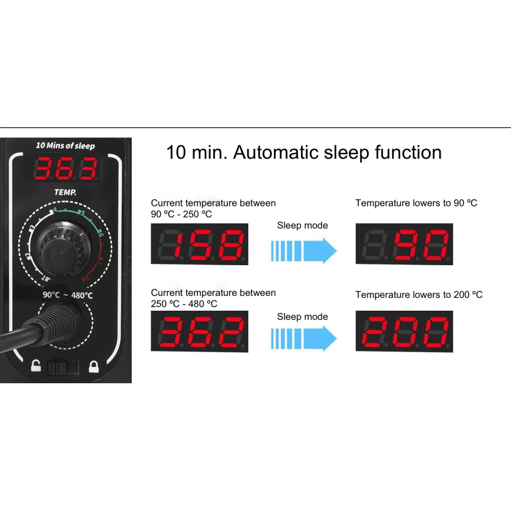 Digitale Lötstation Mlink S1 60W mit LED-Display und Temperaturverriegelung