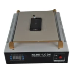 Vista lateral de la estación separadora de pantallas LCD Mlink LCD4 mostrando su tamaño y diseño compacto