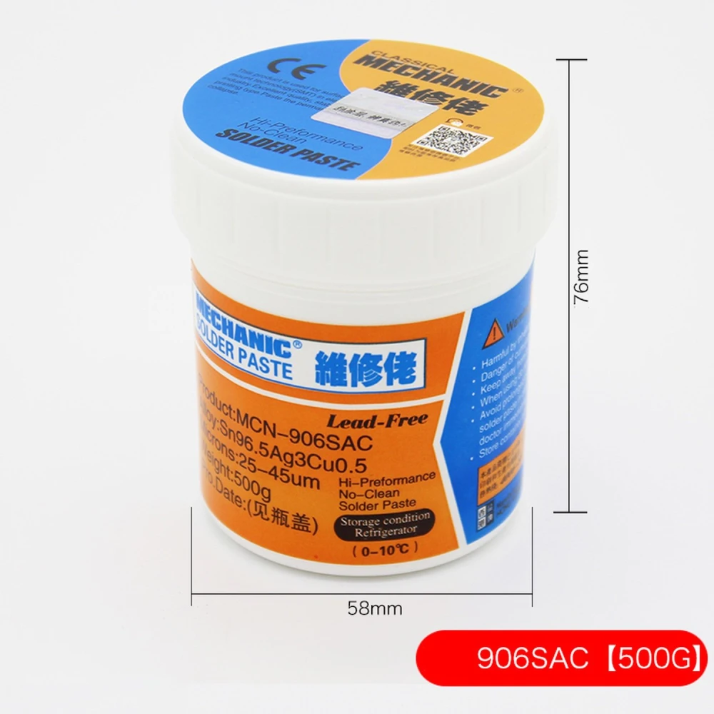 Mechanic bleifreie Lötpaste 500GR MCN-906SAC