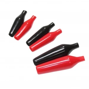 PVC-Schutzhüllen für Krokodilklemmen - 2er-Pack robuste Schutzhüllen
