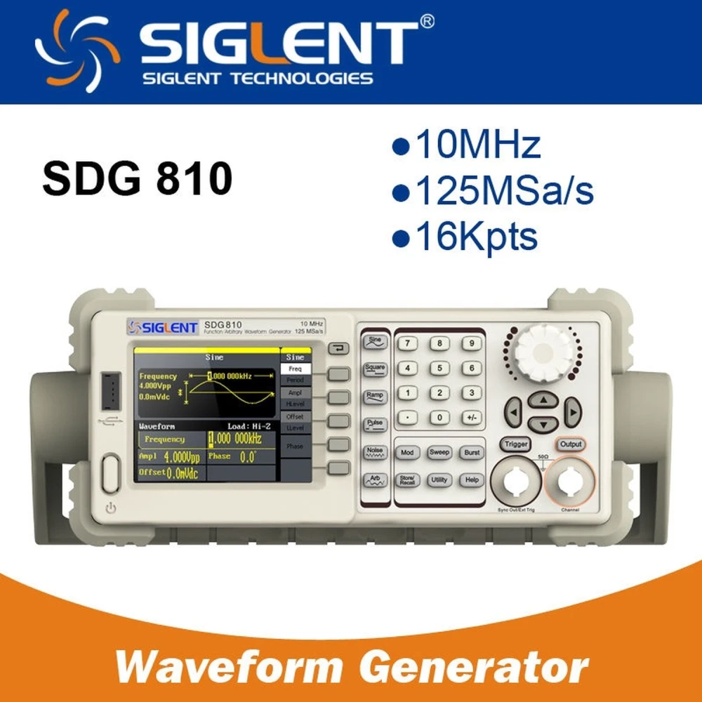 Siglent SDG810 10MHz Arbiträr-Funktionsgenerator für Elektronikanwendungen