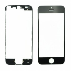 Glas Schwarz Ersatz Front Außenschirm Für Iphone 5s + Selbstklebende Lünette