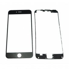 Glas Schwarz Ersatz-Frontaußenscheibe Für Iphone 6plus + Klebeblende