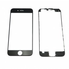 Glas Schwarz Ersatz Frontaußenschirm Für Iphone 6 + Selbstklebende Lünette
