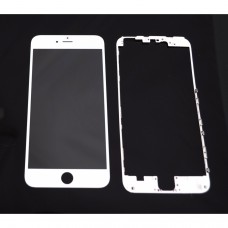 Glas Weiß Ersatz Front Außenscheibe Für Iphone 6plus + Selbstklebende Lünette