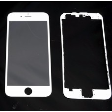 Glas Weißer Ersatz Frontaußenscheibe Für Iphone 6 + Selbstklebende Lünette