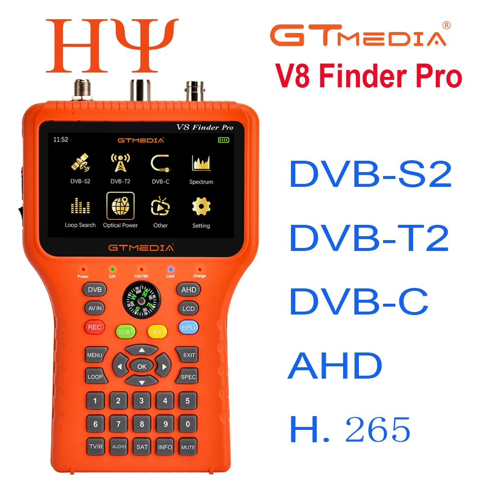 GTmedia V8 Finder Pro: Satfinder für DVB-S2 DVB-T2 DVB-C