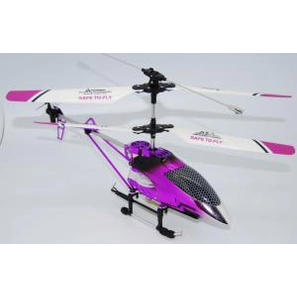 RC-Helikopter M-1 V2 lila mit komplettem Zubehör