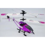 RC-Helikopter M-1 V2 lila mit komplettem Zubehör