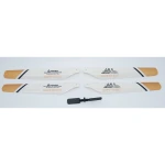 Helicoptero Radio Control 6809 V2 amarillo sobre fondo blanco